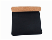 Black Color Popular Hot Sale Custom Logo Eco Friendly TPE Cork Yoga Mat for Wholesale