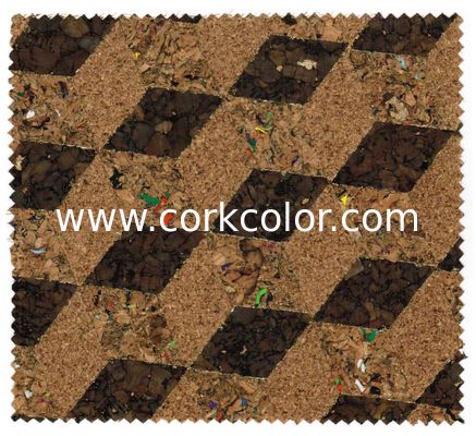High Quality Nature Cork Fabric/Leather for bag and shoes making with PU backing,waterproof and dust resistance