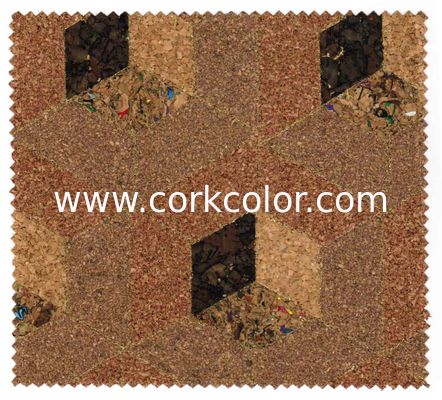 High Quality Nature Cork Fabric/Leather for bag and shoes making with PU backing,waterproof and dust resistance