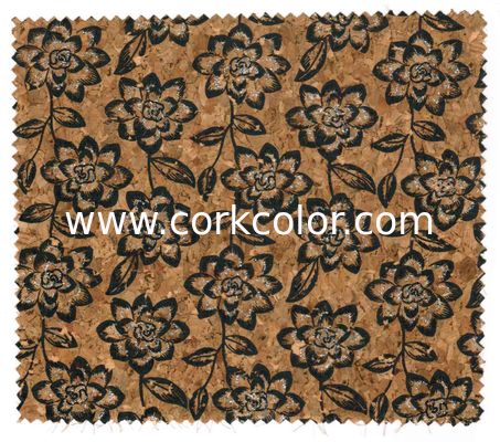 High Quality Nature Cork Fabric/Leather for bag and shoes making with PU backing,waterproof and dust resistance
