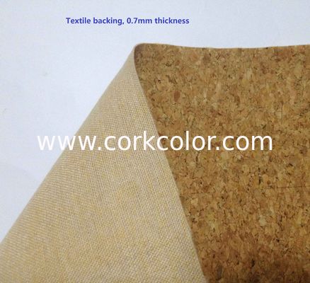 ECO-Friendly Nature cork fabric material/leather for notebook cover,l,waterproof and dust resi