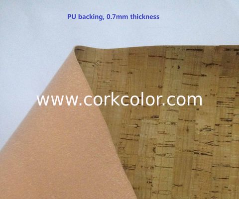 ECO-Friendly Nature cork fabric material/leather for notebook cover,l,waterproof and dust resi