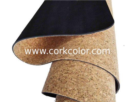 26‘’ Popular Eco-Friendly Anti Slip Natural Cork Rubber Yoga Mat, customized thickness