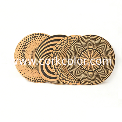 Natural Cork Fabric Engineered for Vibration Damping and Static Electricity Reduction in Vinyl Record Player Accessories