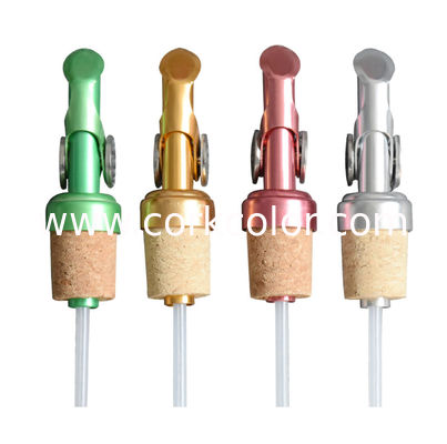 Heißes Verkaufs-12cm belastetes Öl Pourer, selbstschließend Tülle, 4 Farben verfügbares Siver/Gold/Rotes/Grün