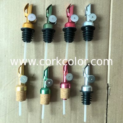 Fabrik-Großhandel 12cm belastete Öl Pourer, selbstschließend Tülle, 4 Farben verfügbares Siver/Gold/Rotes/Grün